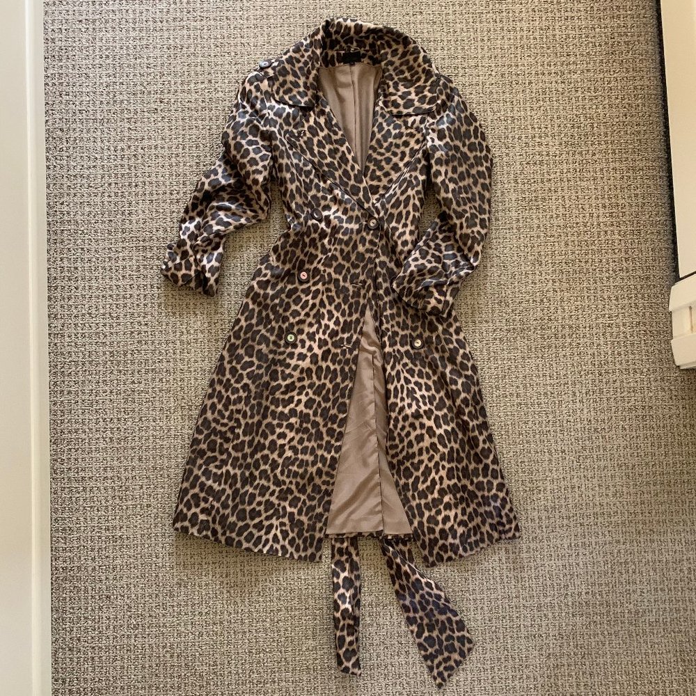Cassin Leopard Rain Trench Coat - PERFECT - 10